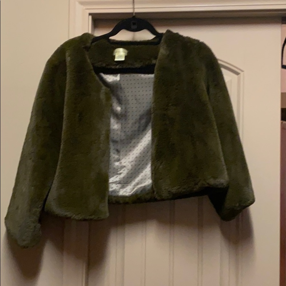 Cropped Green Jacket